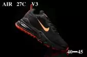 nike air max 270 france etoiles prix running sapatos v3 black orange